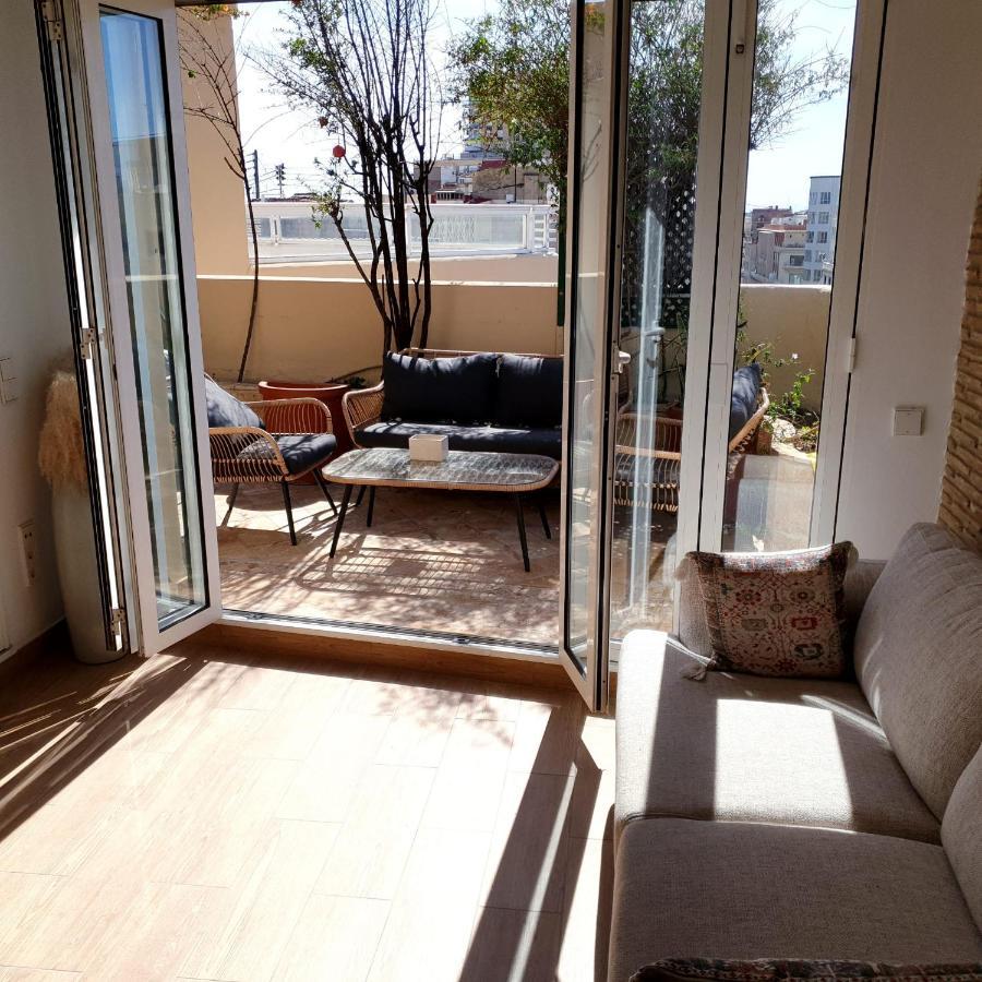 Apartamento Increible atico con terraza en el centro de Valencia Exterior foto