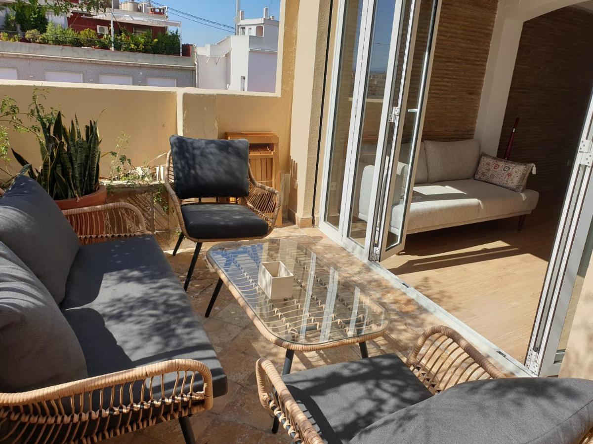 Apartamento Increible atico con terraza en el centro de Valencia Exterior foto